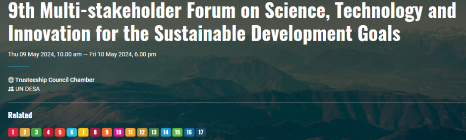 9th Science, Technology and Innovation (STI) for the SDGs Forum 2024