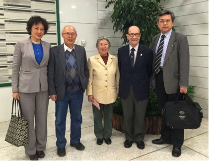 Group photo-2 (from left: LI Ruomei, ZHONG Yixin, QIAN Yi, Jorge Spitalnik, GONG Ke)