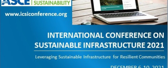 International Conference on Sustainable Infrastructure 2021