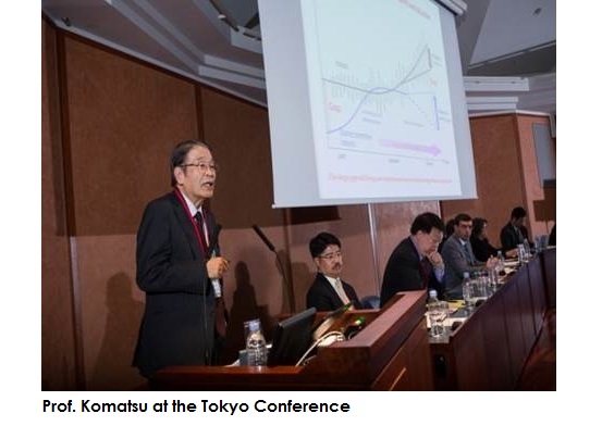 Prof. Komatsu at the World Conference on Disaster Risk Reduction