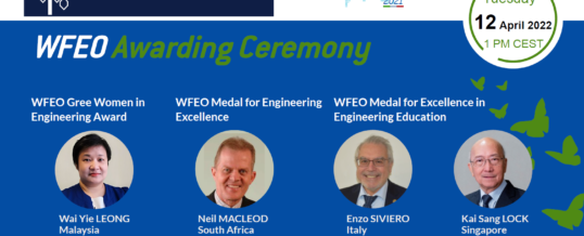The WFEO awarding ceremony