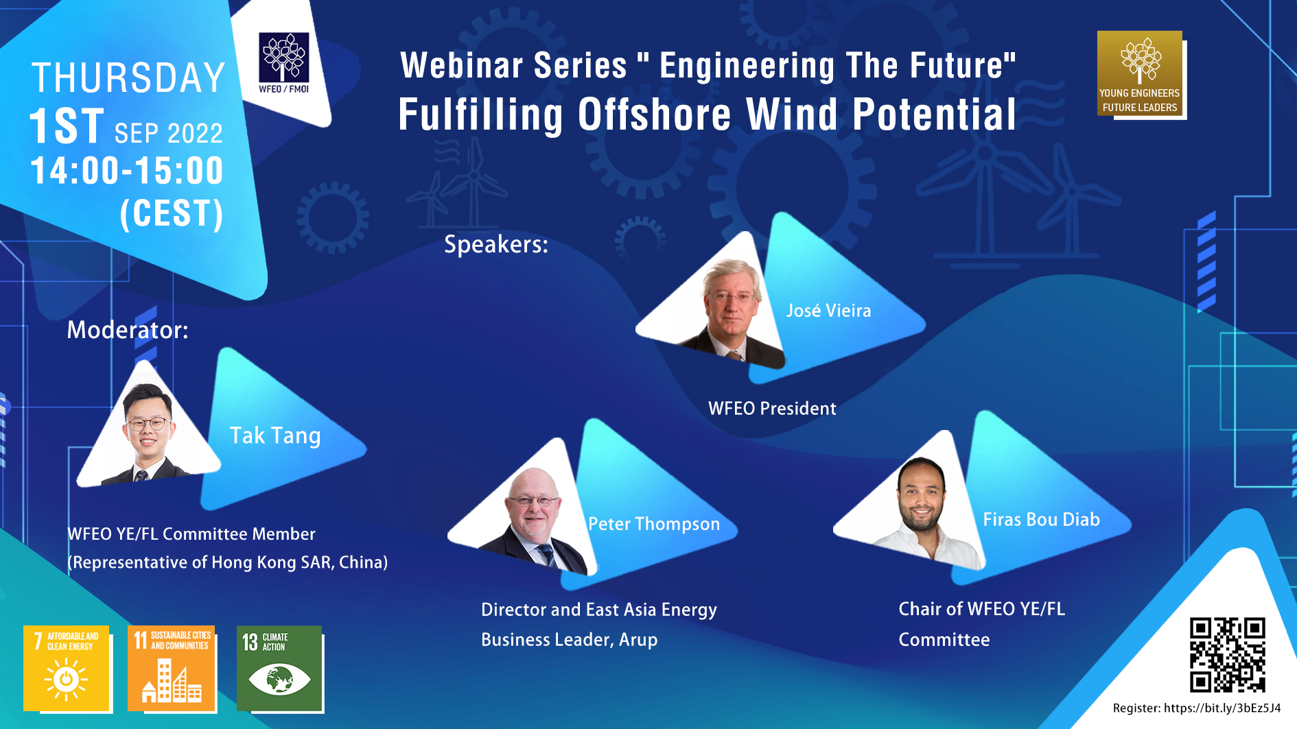 WFEO YEFL Webinar series “Engineering the Future – Fulfilling Offshore Wind Potential”
