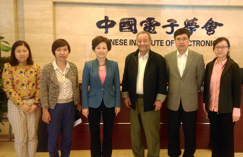 Marwan Abdelhamid visited the Chinese Institute of Electronics (CIE)