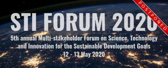 STI Forum 2020 – Multi-stakeholder Forum on Science, Technology and Innovation for the SDGs
