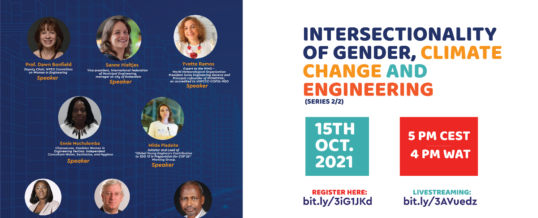 WFEO WIE webinar on Intersectionality of Gender, Climate Change and Engineering – Series 2/2