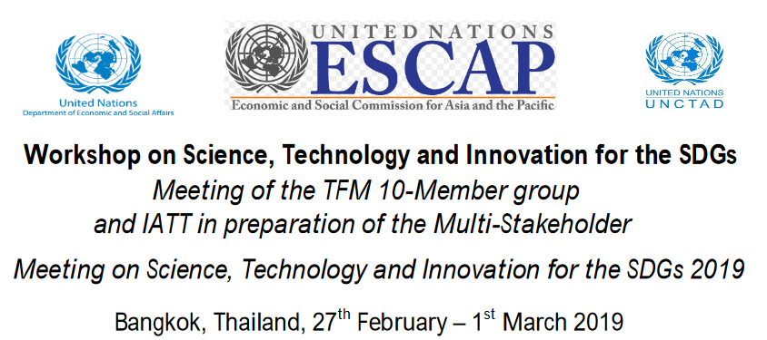 Workshop on Science, Technology and Innovation for the SDGs