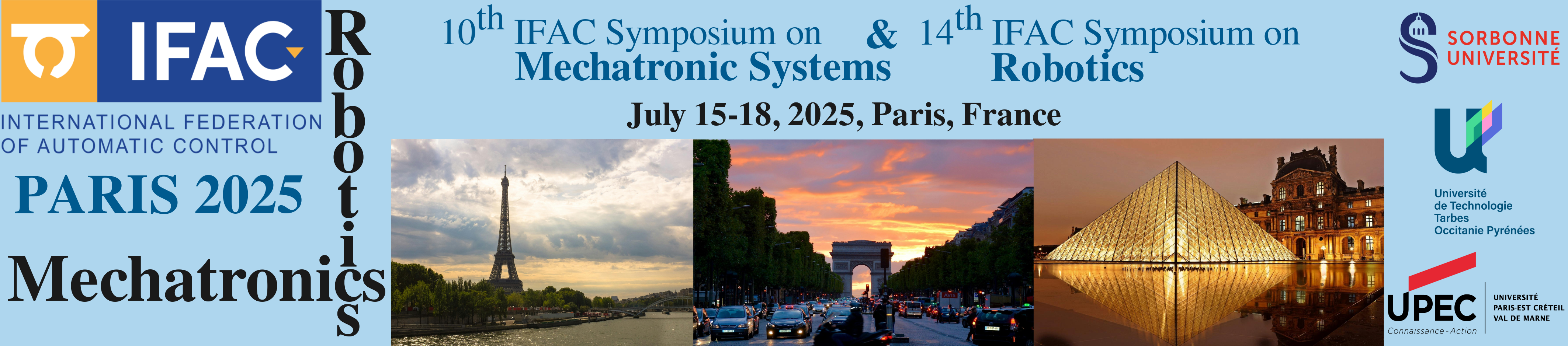 IFAC Joint Symposia on Mechatronics & Robotics