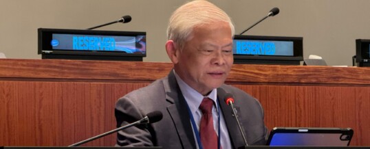 WFEO President Contributes to High-Level Discussions on Transforming Water Systems at the United Nations STI Forum
